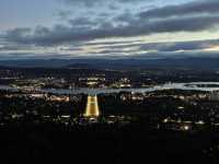 Mount Ainslie Lookout at Night – A Peaceful Glow Over Canberra