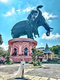 【タイ🇹🇭運気アップ旅】巨大な象が！高さ29mのエラワン像🐘とステンドグラスが美しい！エラワンミュージアム