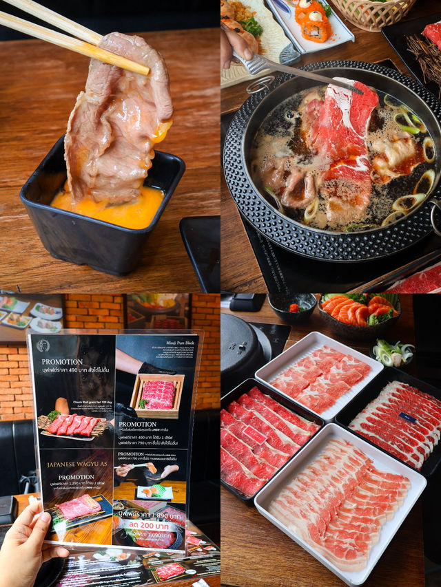 ร้านบุฟเฟ่ต์สุกี้สไตล์ญี่ปุ่น เพิ่มแซลมอนไม่อั้น