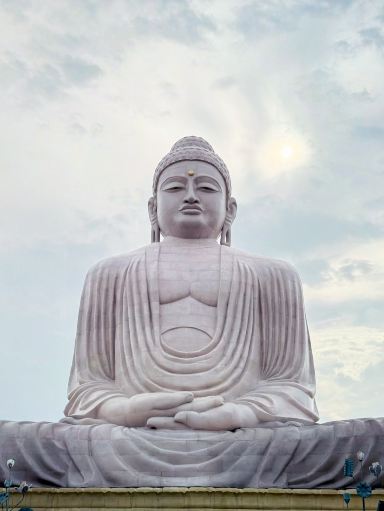 インド・ブッダガヤ The Great Buddha Statue】心の平安を授ける巨大な