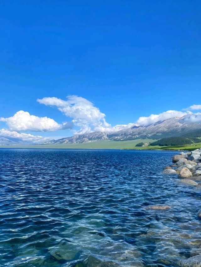 Alpine Serenity: Sayram Lake at the Edge of the World