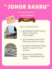 🇲🇾 Johor Bahru Itinerary: Local Living Experience 🏘️🍜