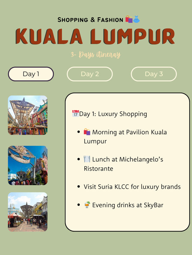 🇲🇾 Kuala Lumpur Itinerary 18: Shopping & Fashion 🛍️👗