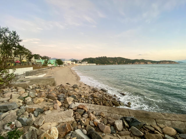 長洲東灣泳灘✨一步到沙灘~陽光與自然🏖️😍