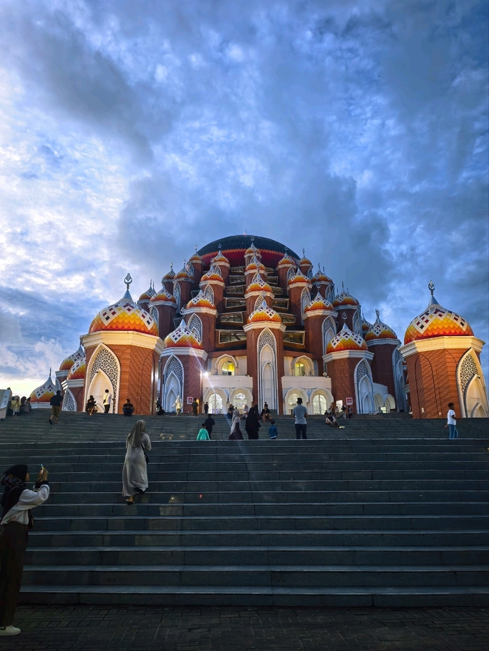 Magic at the 99 Domes Mosque, Makassar!