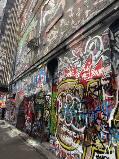 オーストラリア｜メルボルン グラフィティ通り ￼屋根のない美術館に