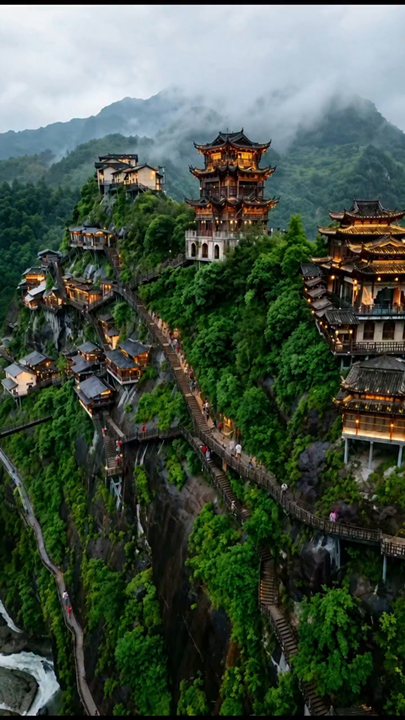 Wangxian Valley, China: The Cliffside Village That Looks Like a Movie Set 🇨🇳