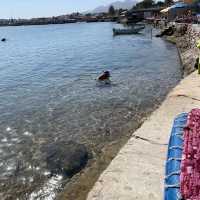 Breakfast on the beach at Yalla Bar Dahab 