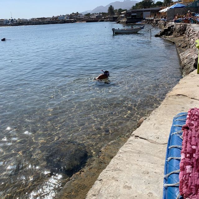 Breakfast on the beach at Yalla Bar Dahab 