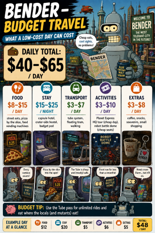 🗺️ Bender Travel Budgets 