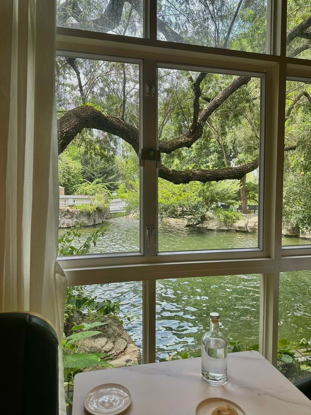 香港公園白色湖畔Cafe🫖好似去咗歐洲咁🏞️