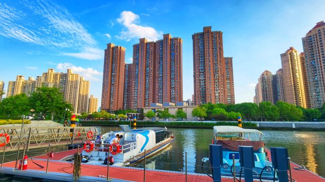 蘇州河畔風景如畫的公園
