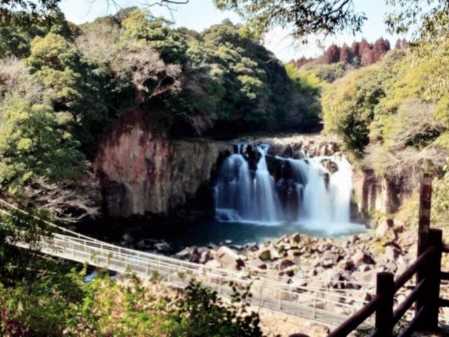 Waterfalls, sakura, hiking trails