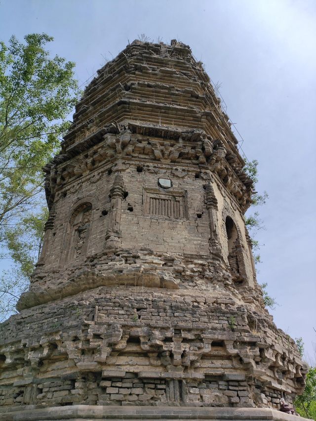 涿州•永安寺塔，少見未大修保持原樣的遼塔