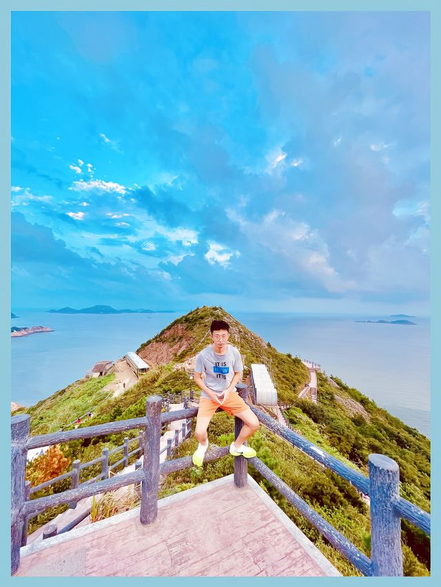 台州旅行站在高山尽收石塘这一刻属于我
