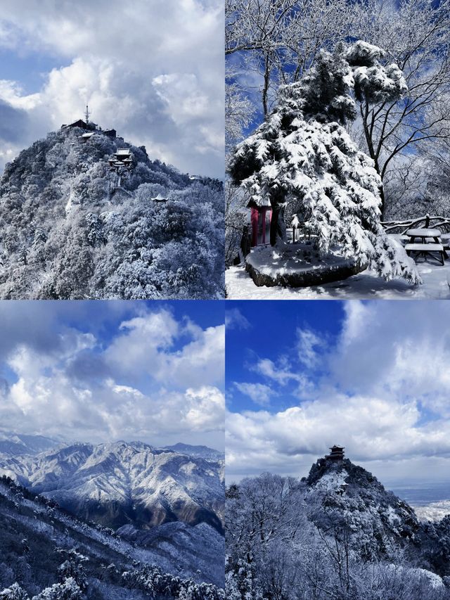 雪後的終南山太美了