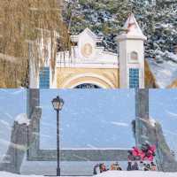 在海邊看雪景！！！威海真是太合適啦！！！