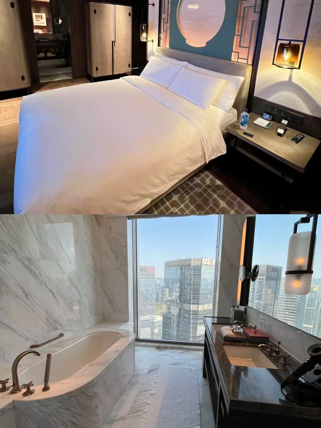 深圳柏悅酒店真係抵住，放假就住呢度