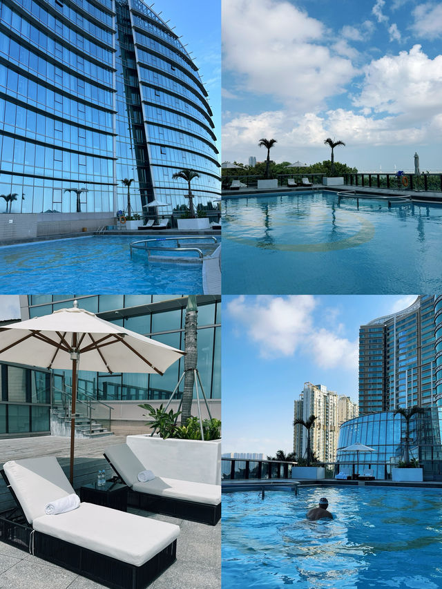 面向珠澳大海嘅珠海海灣大酒店 好chill嘅一日
