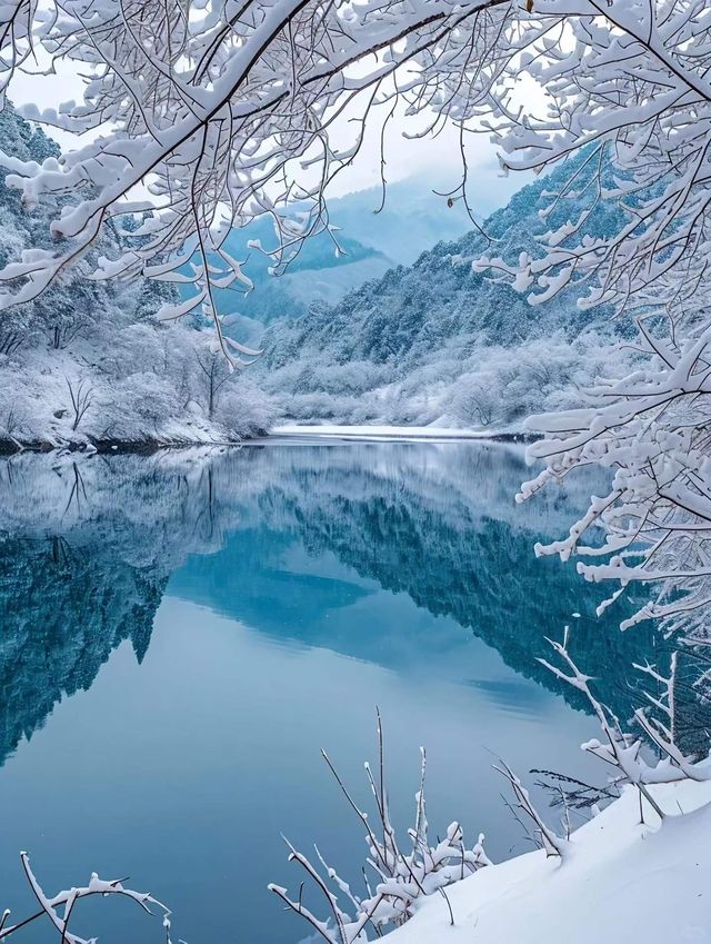 冰雪覆蓋的村落 冰雪覆蓋的村落