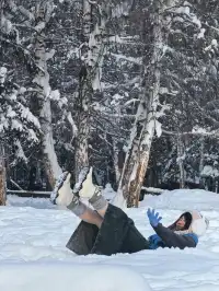 我在禾木幫朋友拍到了情書同款！