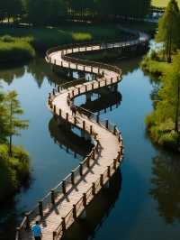 上海12月遛娃！水上森林美成油畫