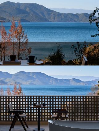 Missing the days of daydreaming at Lugu Lake a while ago 🫧 The winter at Lugu Lake is simply divine The morning mist Flying seagulls The lake and mountains are as beautiful as a dream