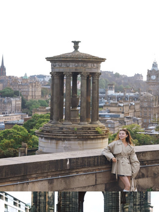 The sound of bagpipes from afar | Strolling through Edinburgh, UK