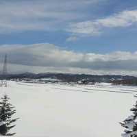 北海道冬季－被雪覆蓋的三笠市與桂澤湖