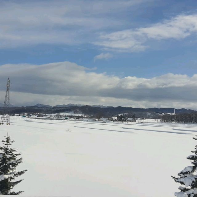 北海道冬季－被雪覆蓋的三笠市與桂澤湖