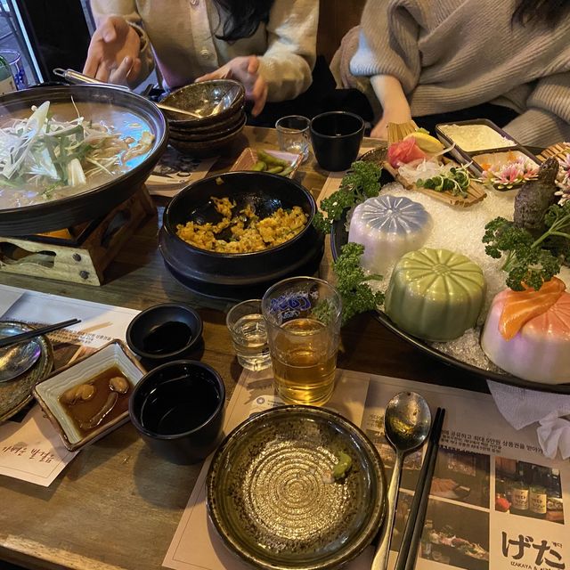 대전 연어 맛집 둔산동 이자카야 게다