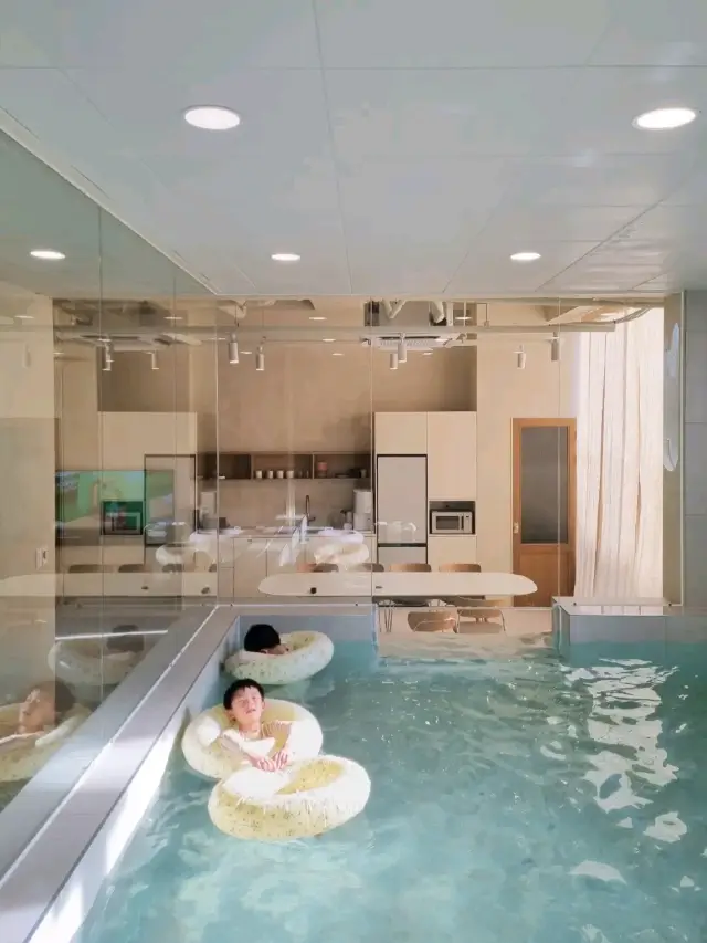 따뜻한 프라이빗 온수풀
