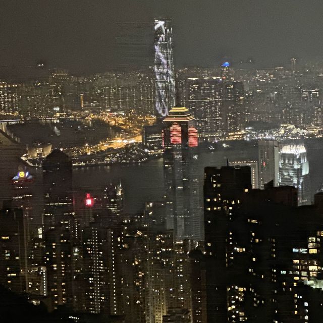 太平山頂，維多利亞港夜景