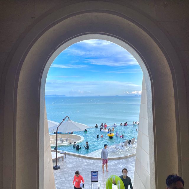 인피니티풀이 환상적인 진도쏠비치 수영장🏊🏻‍♀️