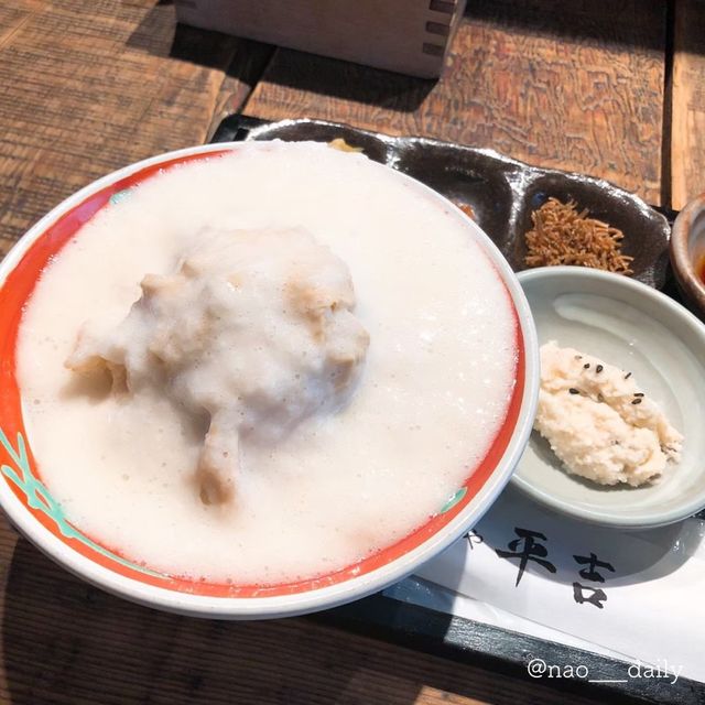 【高瀬川を見ながら🏞️絶品とろめし】