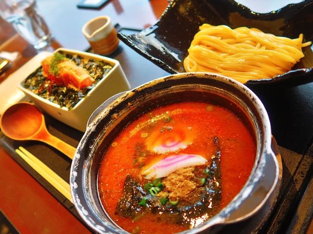 【福岡観光】絶品明太子お重と明太子つけ麺