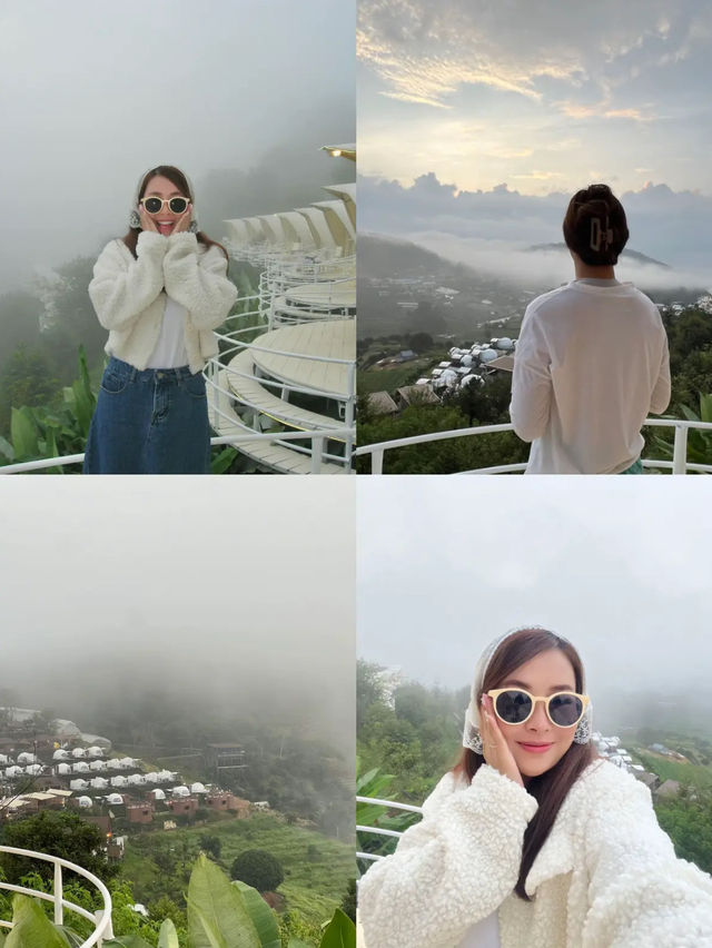 ม่อนวิวงาม🛖 ที่พักวิวดีที่ม่อนแจ่ม เชียงใหม่🍃❄️