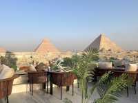 【エジプト★ピラミッドが見える宿】Panorama view pyramids
