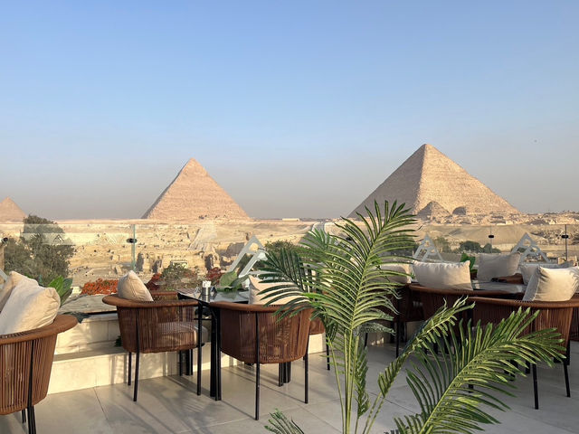 【エジプト★ピラミッドが見える宿】Panorama view pyramids