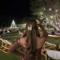พาดินเนอร์ในสวน The village farm to café