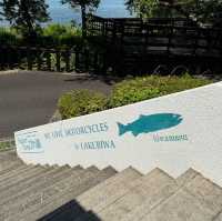 びわ湖の湖畔の森の中で、気持ちよくBBQ