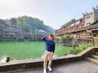 Morning Serenity in Fenghuang Ancient Town: Misty River Magic at Dawn