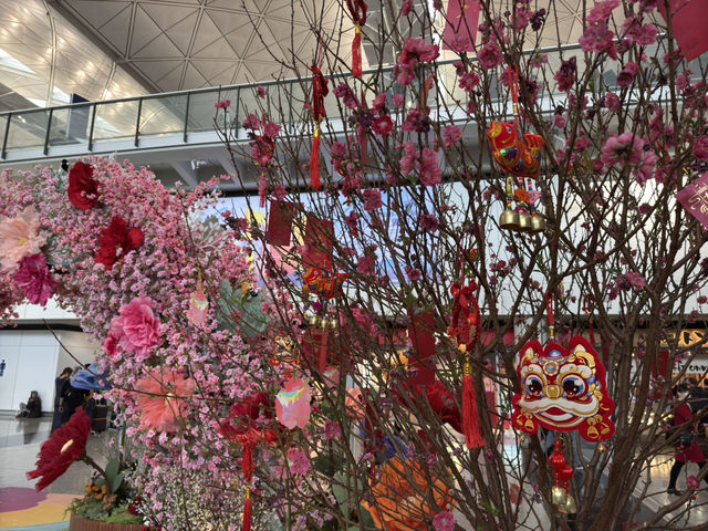 香港國際機場的節日魅力 ✈️🎉