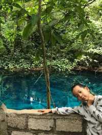 Visiting this naturally blue water lagoon in Shan State