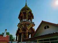 泰國曼谷湄南河畔著名古跡皇家寺廟景點：Wat Thong Nai，暹羅文化藝術風格寺廟建築，適合打卡拍照📸