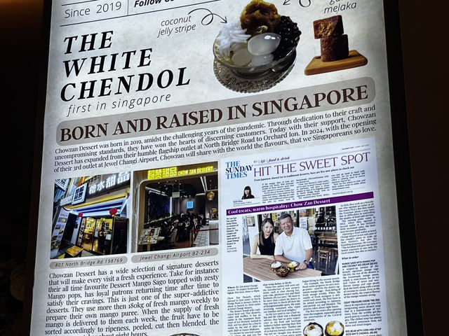 Chow Zan Dessert at Jewel Singapore 
