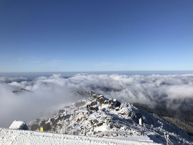 야간 산행 지리산
