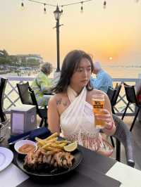 잔지바르의 노을을 보며 먹는 새우🍤🦐