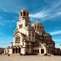 Golden Domes at Dusk: A Summer Evening at St. Alexander Nevsky Cathedral