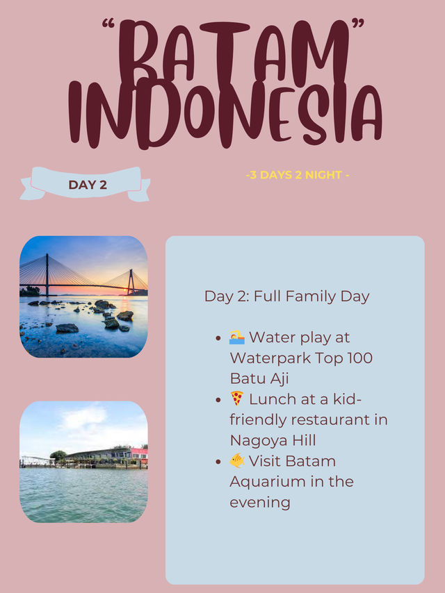 🇮🇩 Batam Itinerary: Family Fun & Theme Parks 🎡🍦